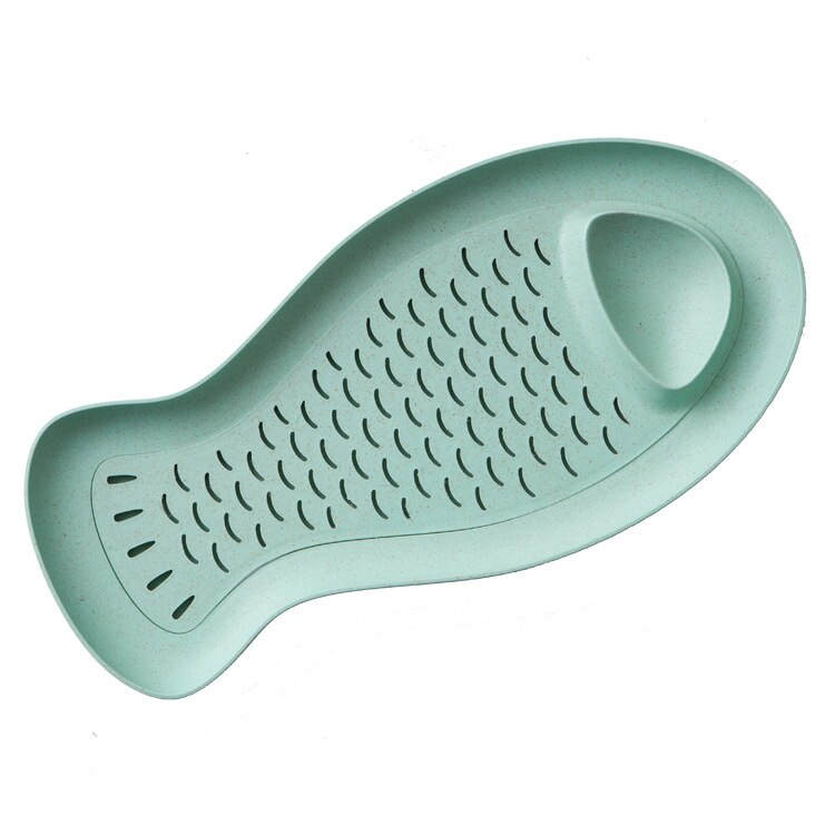 Creativo Paglia di Grano a Forma di Pesce Piatto Polpetta Piccola Salse Piatto di Patatine Fritte Vassoio di veloce cibo Piatto Piatto Piatto di Sushi Famiglia saluto Da Tavola 1pz: verde