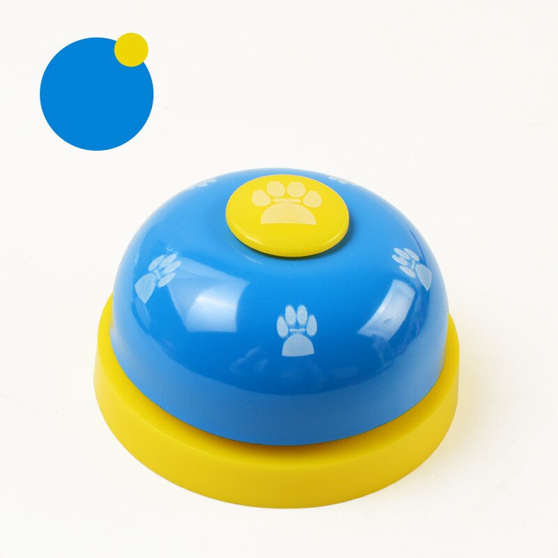 Huisdier Speelgoed Training Genoemd Diner Kleine Bel Footprint Ring Hond Speelgoed Voor Teddy Puppy Pet Call Hond Repeller Kat Hond levert: blue