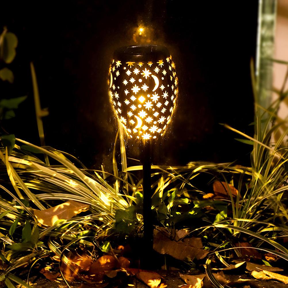 Fashionable Retro Metal Solar Lawn Light Solar Pathway Lights Waterproof Landscape Floodlights