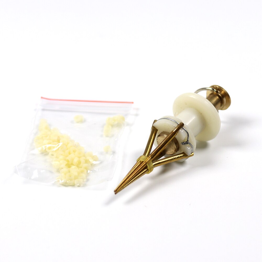 Bimoo 1 stuk koperen bloedworm clip voor vissen, aas pellet loader, karpervisserij aas bander gereedschap accessoires