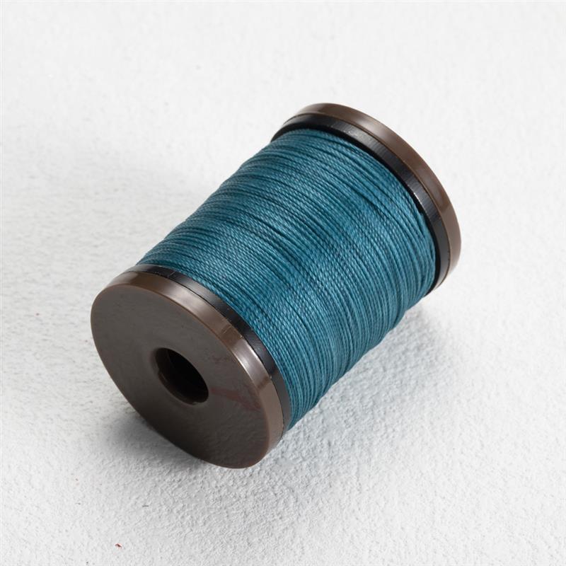 0,6mm runder Wachs faden für Leder handwerk Nähen Polyester gewachste Schnur DIY hand gefertigte geflochtene Strang schnüre Leder nähen: TRANSPARENT