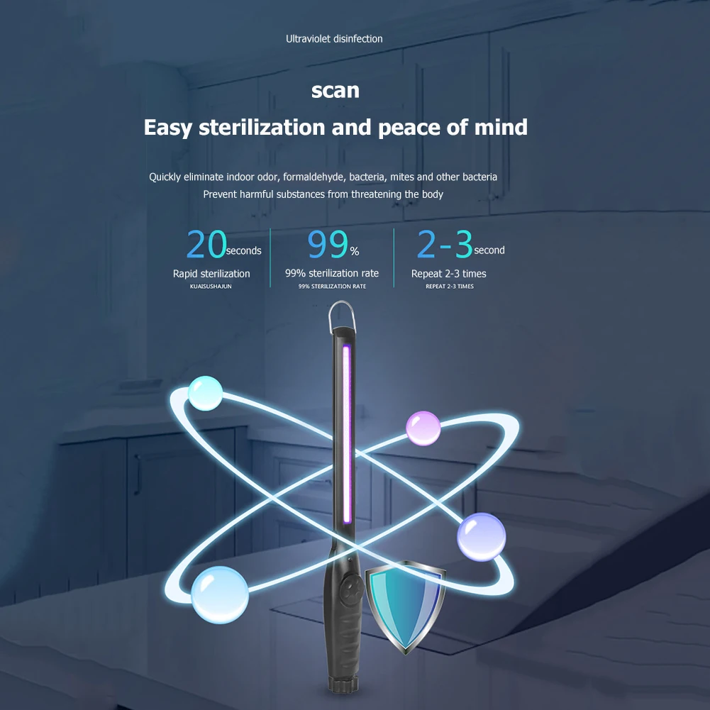 LED Haushalt UV Sterilisator Desinfektion Licht Handheld Sterilisieren Instrumental Stick Kleine Desinfektion Lampe Hause Gerät