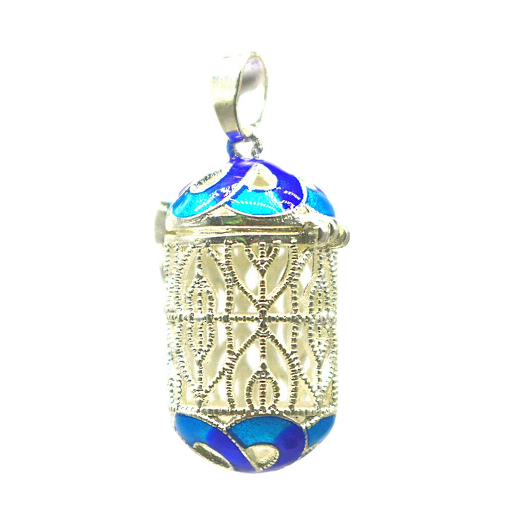 Essential Oil Diffuser Pendant Perfume Cage Locket Hollow Out Enamel Bottle: 8