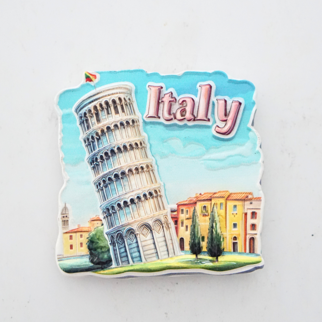 Italy Fridge Magnets, Argentina Fridge Magnets, Sicily Fridge Magnets, Leaning Tower of Pisa Scenic Fridge Magnets, Buenos Aires: Lavender