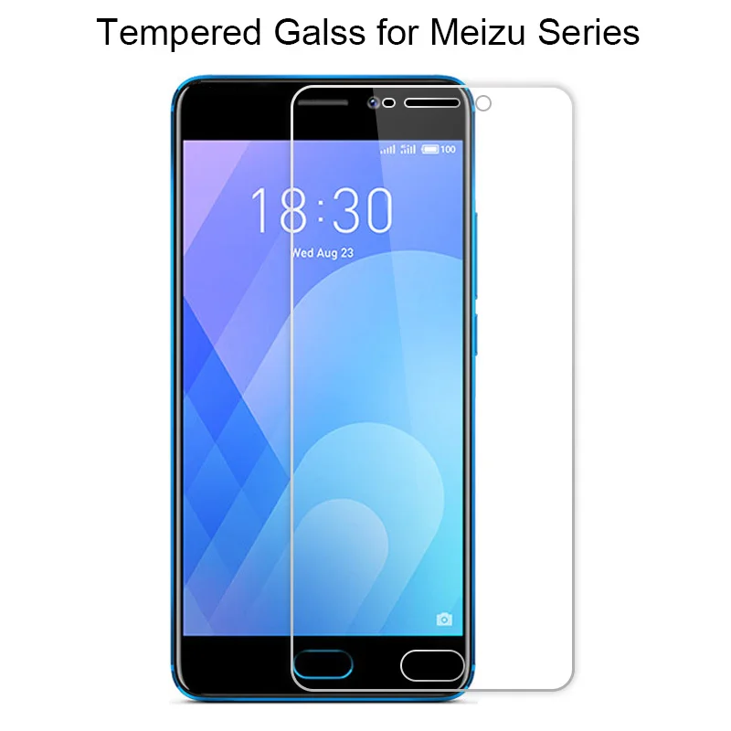 Screen Protector Tempered Glass for Meizu M6 Note M6S M6T 9H HD Film Glass for Meizu M5 Note M5S M5C Glass on Meizu M3 Note