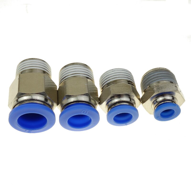 Pneumatische Push In Air Fitting Gerade Stecker Für Rohr OD 4 6 8 10 12mm X UNF 1/8 "1/4" 3/8 "1/2" NPT