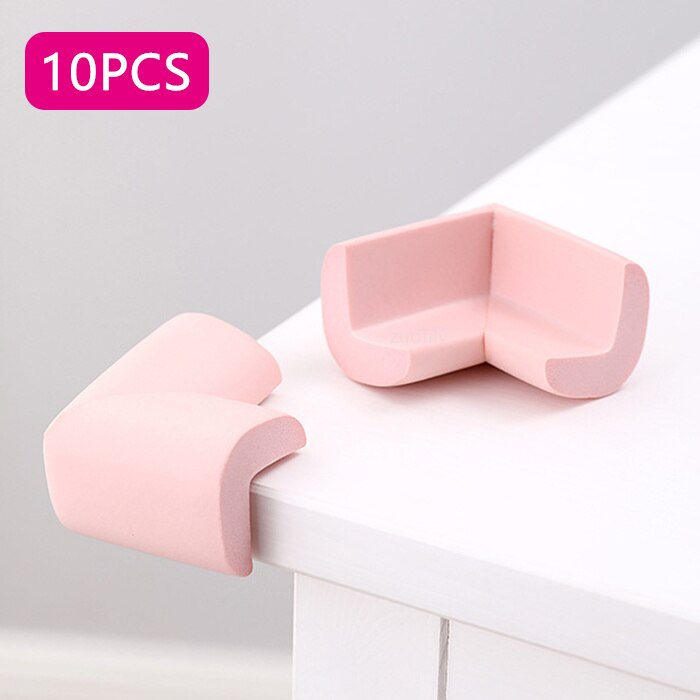 10 Stuks Baby Veiligheid Edge Guards L Vorm Glazen Tafel Corner Protector Essentiële Kinderen Bescherming Dikke Bureau Hoeken Zachte: Pink