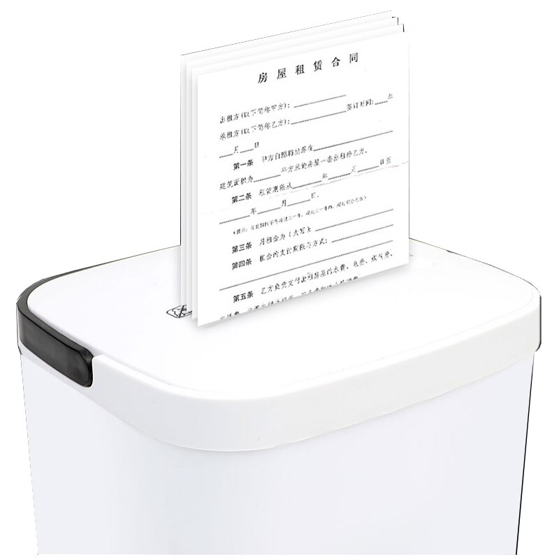 3.5L Mini Portable Document Shredder Particle Silent And Confidential Data Paper Electric Automatic Desktop Shredder