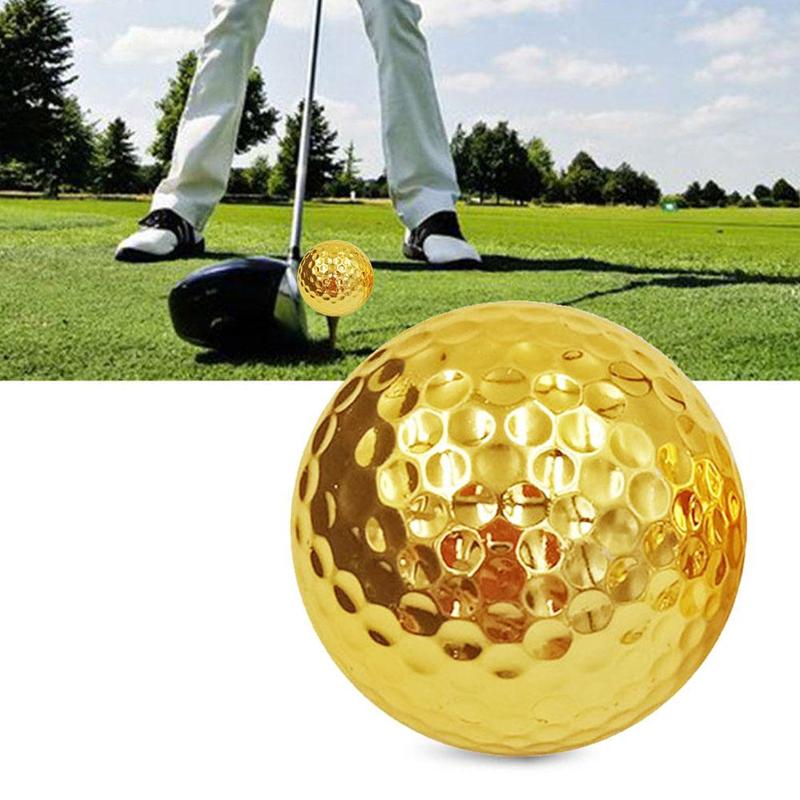 Golf Double Plating Golden Golf Ball