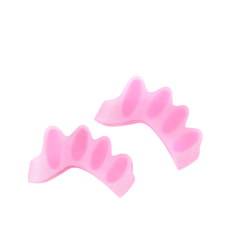 60 stück = 30pairs Fußpflege Für Kinder Hallux Valgus Orthesen Silikon Gel Kinder Toe Separator Bunion Corrector Orthopädische werkzeug: Pink For Kid