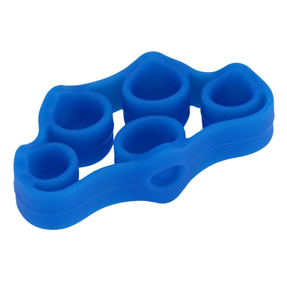 Silicone Hand Exerciser Grip Strength Wrist Exercise Finger Stretcher Trainer Silicone Hand: Blue