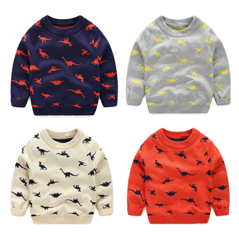 freundlicher Kleidung Herbst Winter Unterwäsche zur Seite fahren Karikatur Dinosaurier Spitzen Baby Jungen Lange Ärmeln Mantel freundlicher Winter zur Seite fahren