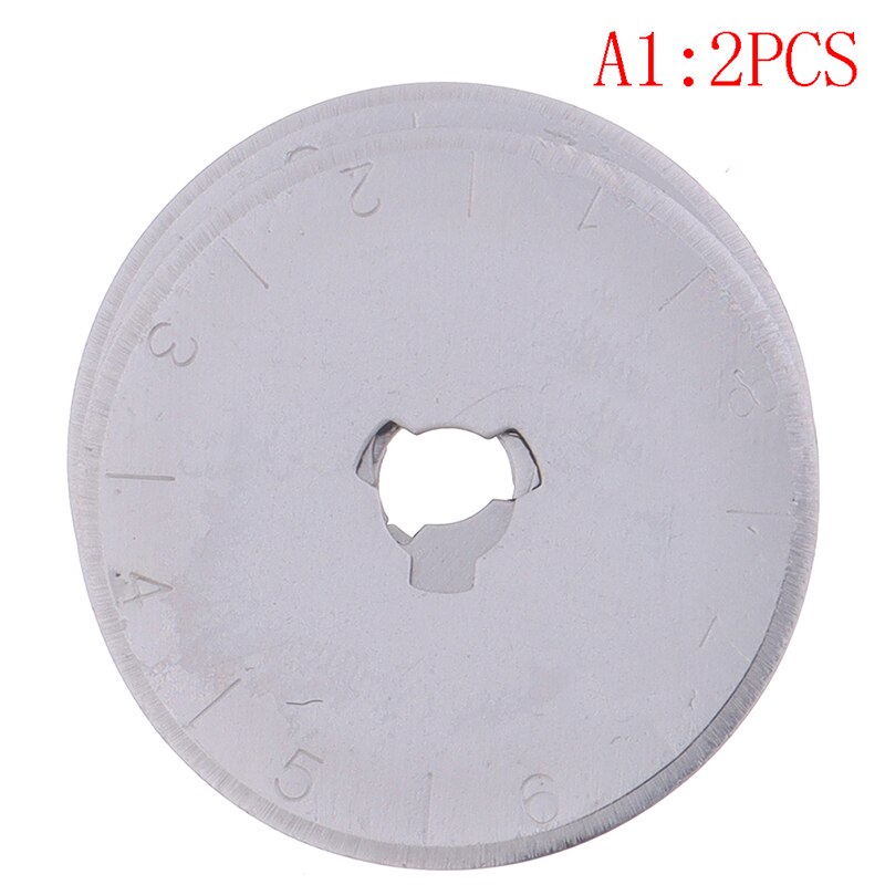 2/5Pcs 28mm Circular Rotary Cutter Replacement Spare Safety Blades Hand Held Refill Fabric Leather Craft Steel Quilting cutters: 2pcs