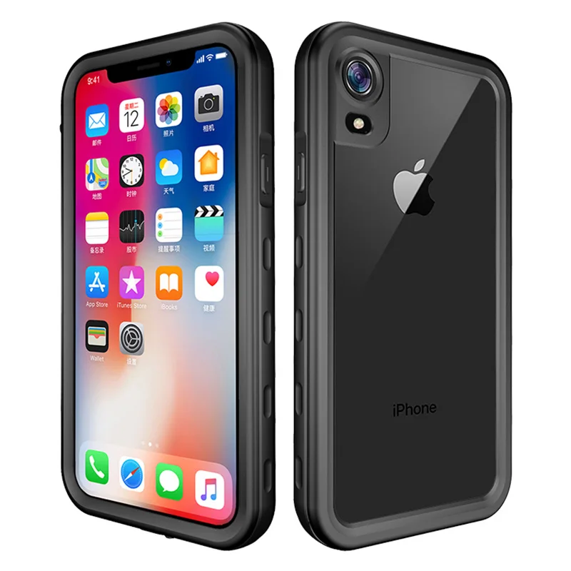 IP68 Waterproof Case For iPhone 6 6S 7 8 SE ShockProof 360 Full Cover Swim Diving Underwater Case For iPhone X XS XR XS Max: Silicon