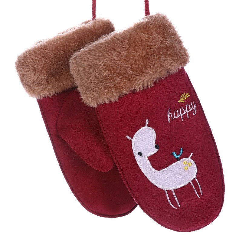 Winter kinder jongens meisjes winter handschoenen beren patroon zachte dikke sneeuwbal vechthandschoenen