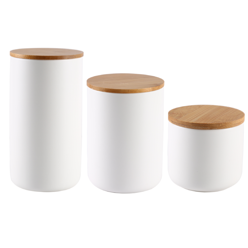 3pcs Nordic Art Ceramic Tea Sealed Jar Grain Miscellaneous Coffee Bean Tea Food Storage Box Simple Home Kitchen Storage Bottle