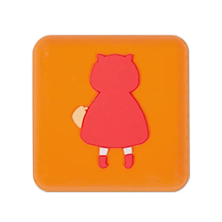 2 Stuks Muur Protector Deurklink Bumper Guard Stopper Anti-Slip Sticker Zelfklevende Rubber Leuke Dier Deur Crash pad Stopt: 9