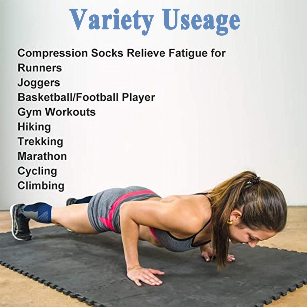 4 Pairs Compression Socks for Women Men 20-30 mmhg Circulation Compression Socks for Varicose Veins Athletic Fit