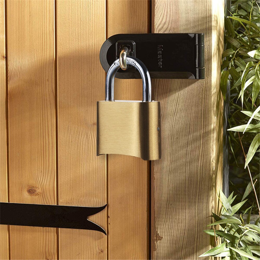 Outdoor Lock No Key 4 Digit Combination Coded Padlock Waterproof Rustproof Brass Big Size Copper For Fence Warehouse Door Locks