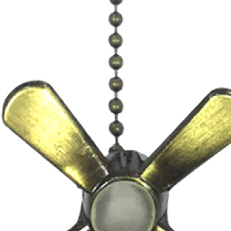 Easy Install Decorative Light Bulb Accessories Home Styling Beaded Ball Copper Durable Practical Pendant Ceiling Fan Pull Chain