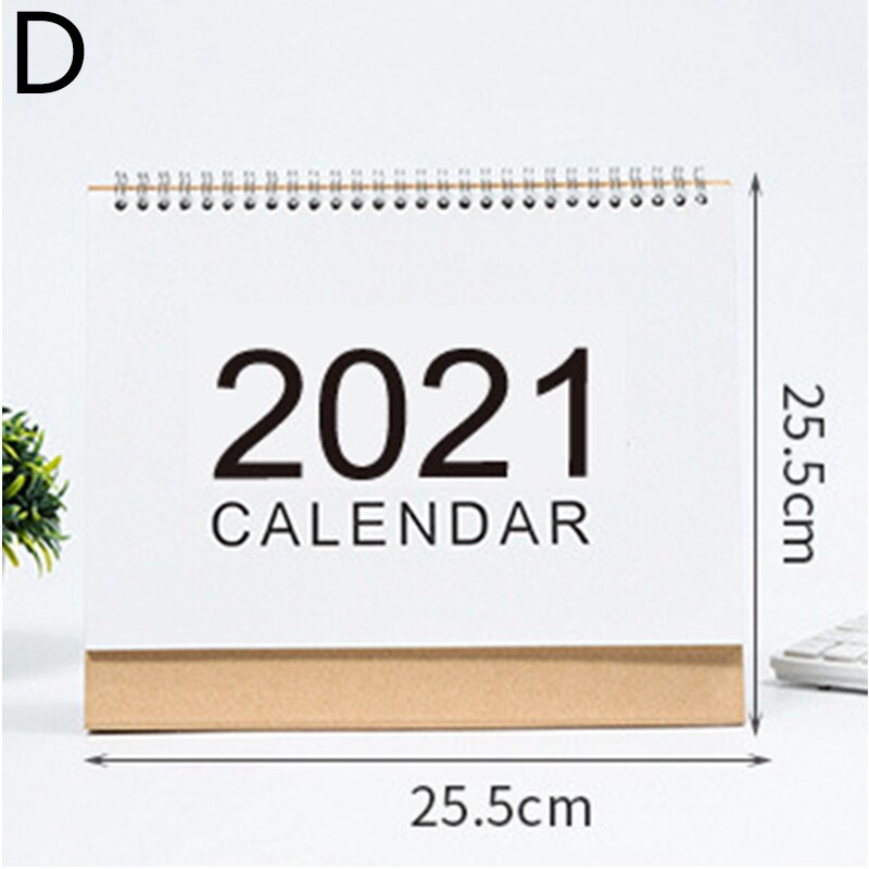 Simple Desktop Calendar Daily Schedule Table Planner Yearly Agenda Organizer Christmas Calendar Office Desk Decoration: D