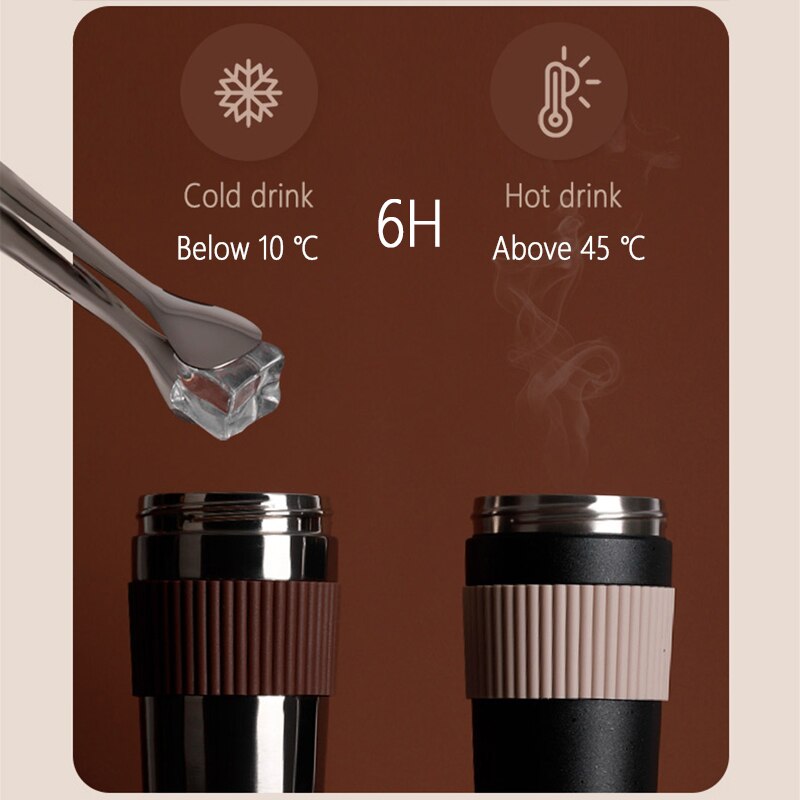 Xiaomi KISS KISS FISH Rainbow Coffee Mug Portable Vacuum Tumbler for Men and WomenBusiness High-end Thermos Warm Travel Mug