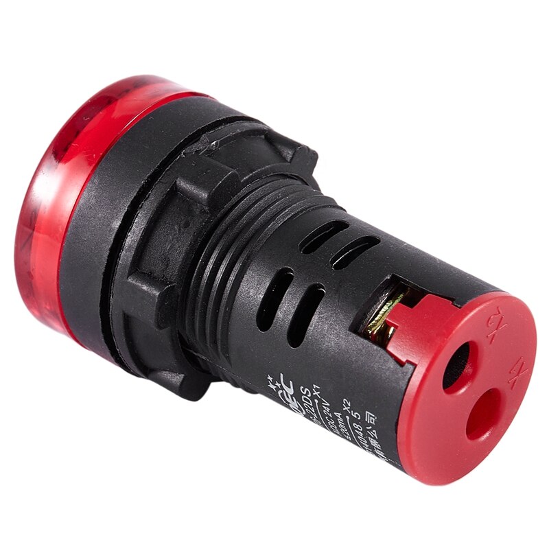 AC/DC 24V LED Power Indicator Pilot Signal Lamp 22mm Red Light