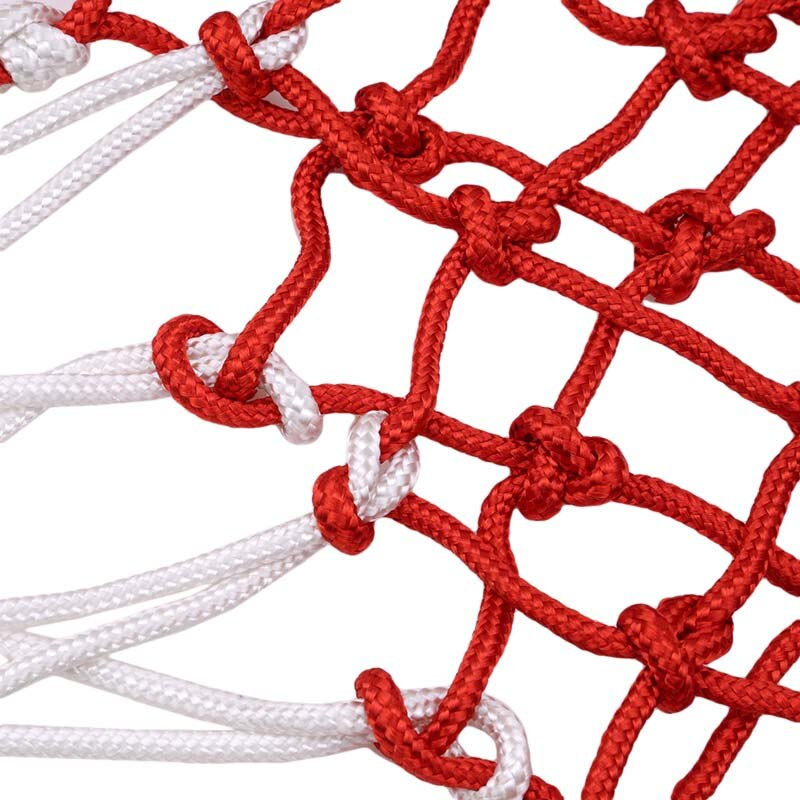Standard Nylon Basketball Net Thread Sports Basketball Hoop Mesh Backboard Rim Ball Pum White Red Blue