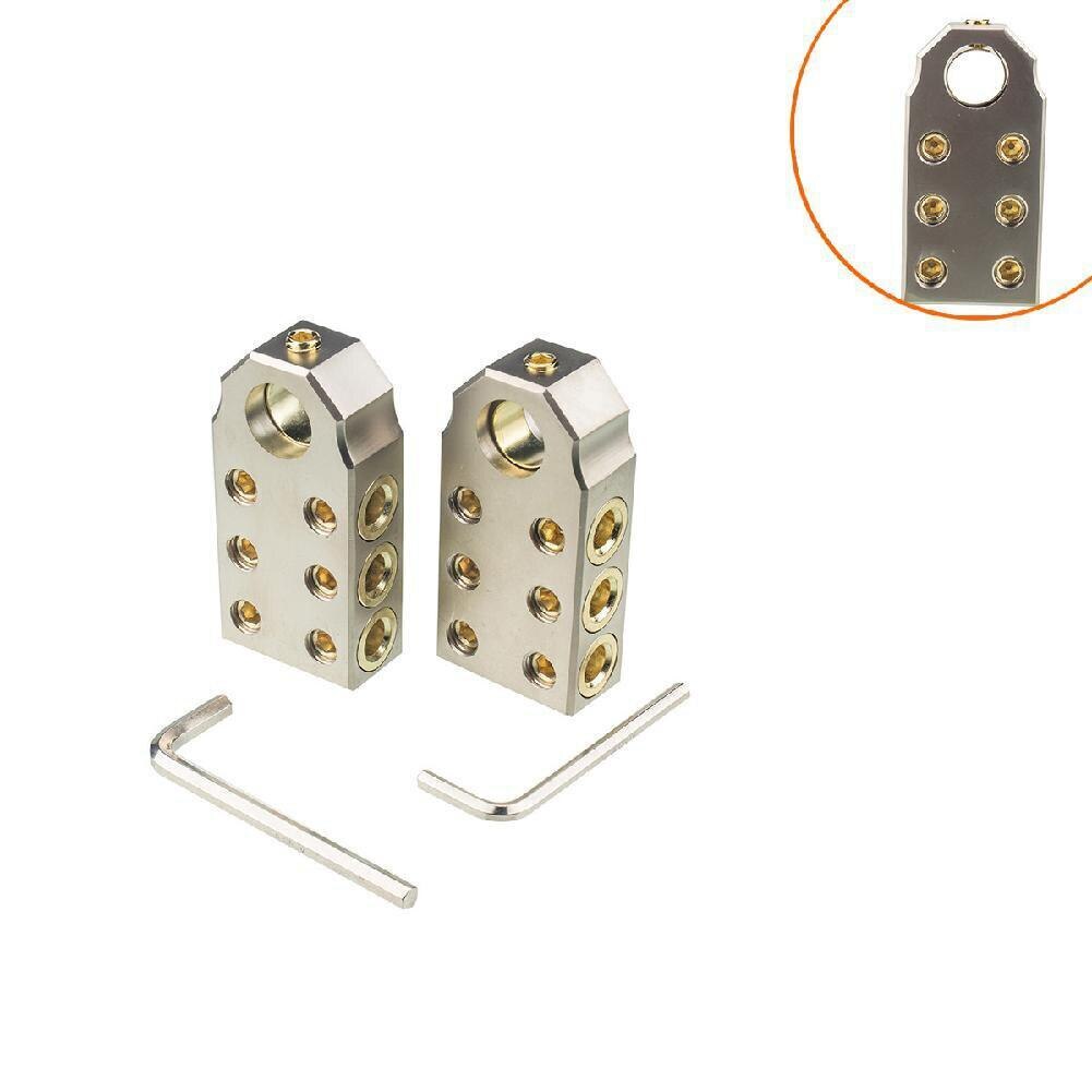 1 pair Battery pile terminal Positive Negative Battery Terminals Battery Clamp Connector Mounting Wrench