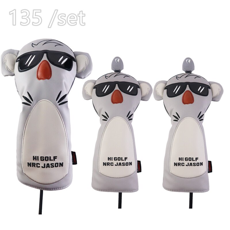 Golf Clubs For #1 Driver #3 #5 Fairway Woods Hybrid 460cc Koala Cartoon Animal Lovely: 135