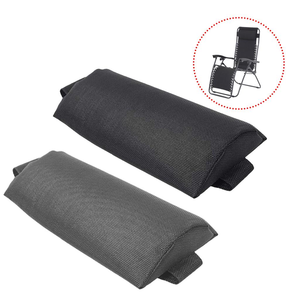 Cojín de reposacabezas para exteriores, silla de salón plegable para playa, Patio, reclinable, altura ajustable, desmontable, almohada para la cabeza, 1 ud.
