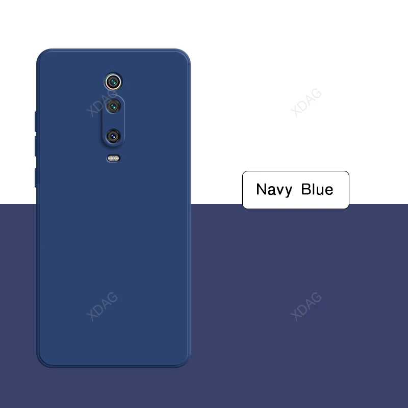 Coque de téléphone portable pour Xiaomi Mi9T Mi 9T Pro Funda 9TPro 5G, flocage interne, double couche en Silicone liquide, couverture arrière douce et originale: POLYESTER / GRIS