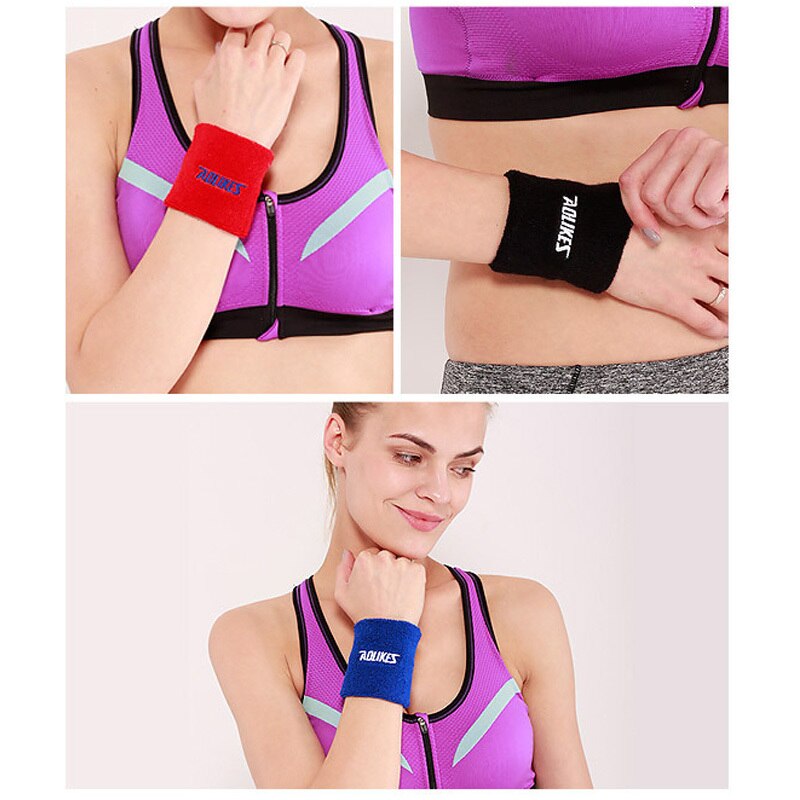 Men Women Sport Fitness Absorb Sweat Support Bracers Wrister Protector Exercise Running Power Soft Comfortable Cuff Wrist-band