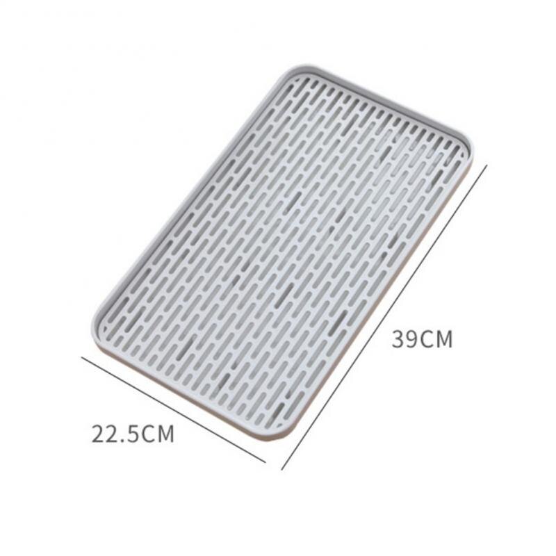 Kitchen Drain Tray Double Layer Glasses Bottle Cup Bowl Cutlery Dish Drainer Detachable Storage Tray For Kitchen Sink Tea Table: 01