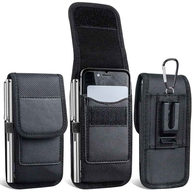 Custodia universale per telefono custodia in tessuto Oxford per Huawei P Smart 2021 2020 Z S P Smart Plus 2019 Y6S Y8SY9S custodia per Clip da cintura