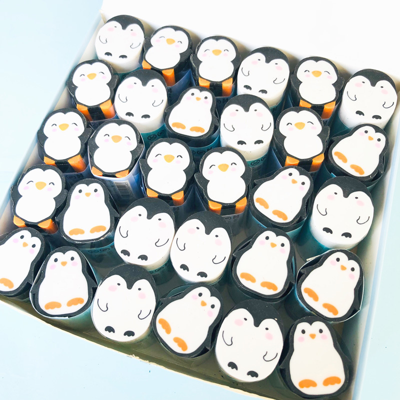 1 pz bella pinguino gomma gomma matita gomma forniture scolastiche per ufficio arte disegno artista studente di cancelleria