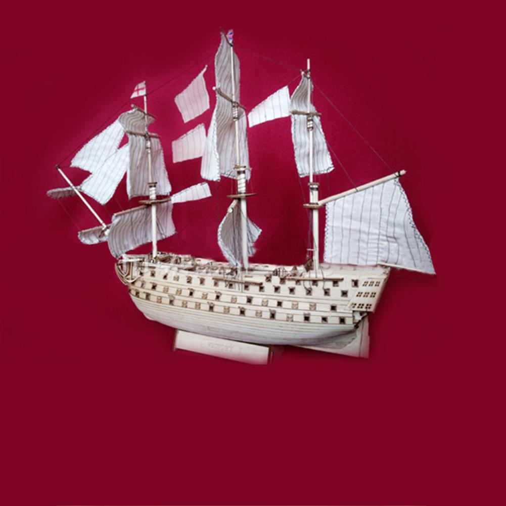 Kuulee diy træ samlet sejr royal navy skib sejlbåd modellering legetøjsdekoration