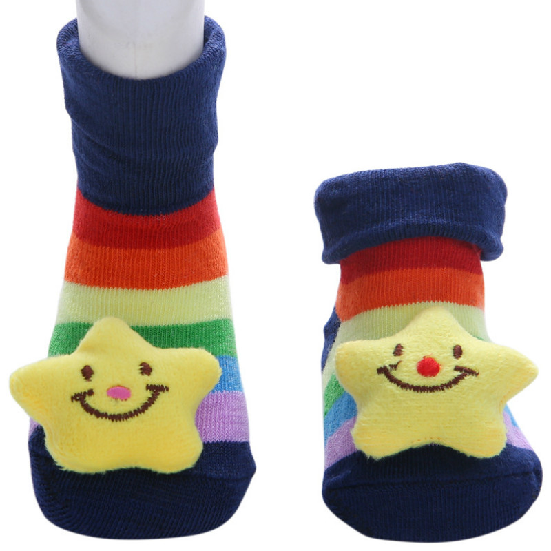 Baby Socks Rubber Anti Slip Floor Cartoon Kids Toddlers Autumn Spring Animal Newborn