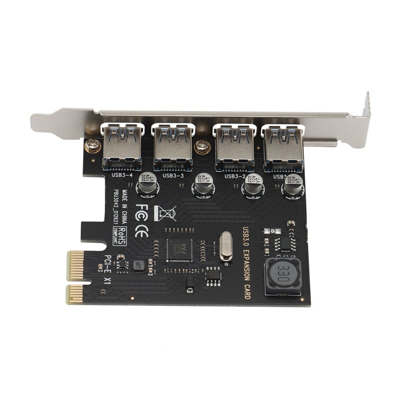 PCI-E To USB3.0 Expansion Card Four-Port High-Speed Desktop USB3.0 Expansion Card 4-Port Rear VIA