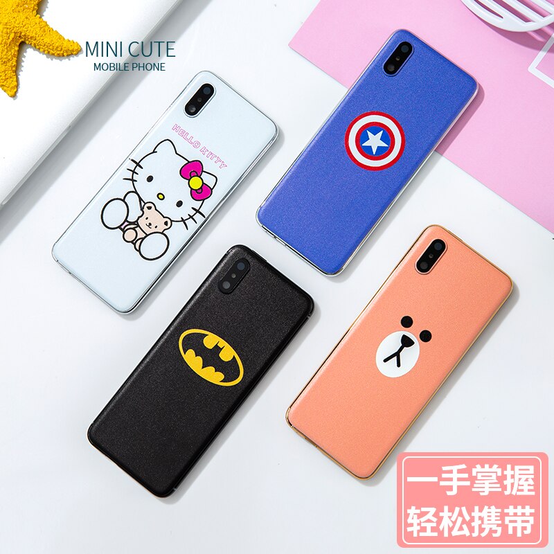 Luxe S8 Kleine Kaart Functie Mobiele Telefoons Met Metalen Body Bluetooth Dialer FM Mp3 Dual SIM mini telefoon celular Voor kinderen