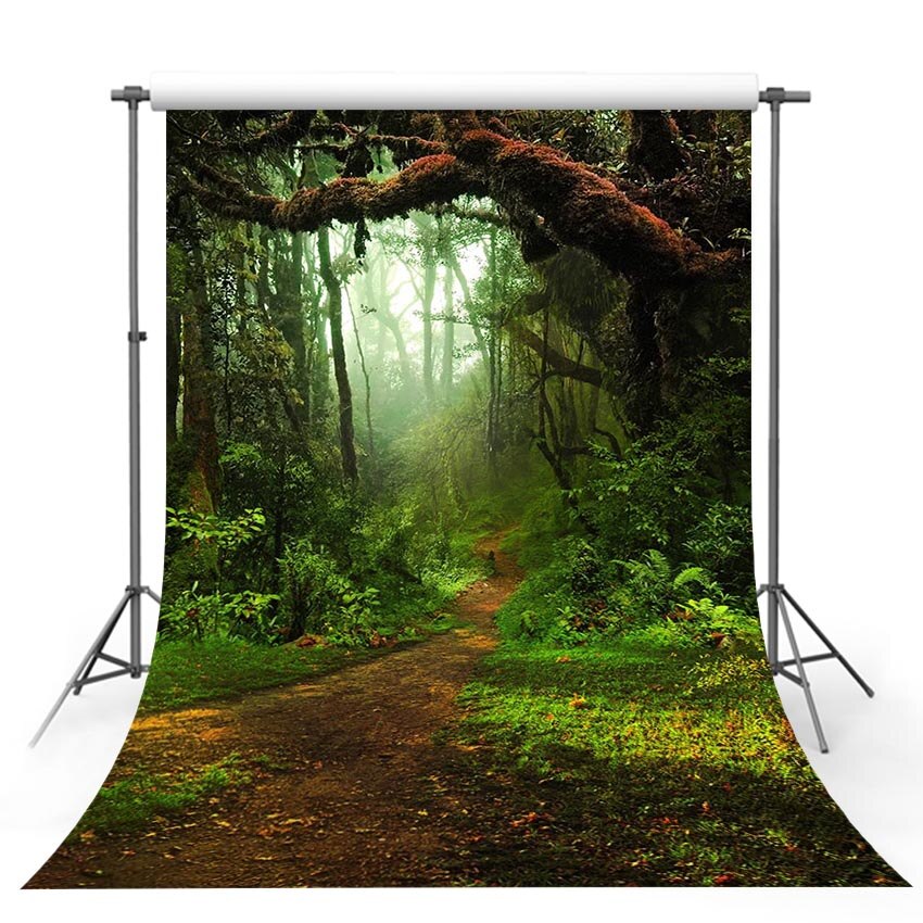 MEHOFOTO achtergrond voor foto studio sprookjesbos maan jungle groen gras boom achtergrond photocall photo prop professionele