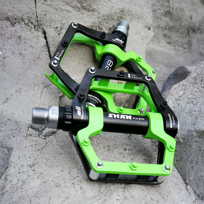2pcs SHAMASHI Cycling Pedals Aluminum Alloy Bicycle Pedals Ultralight Non-slip Antiskid Road MTB Mountain Bicycle Pedals