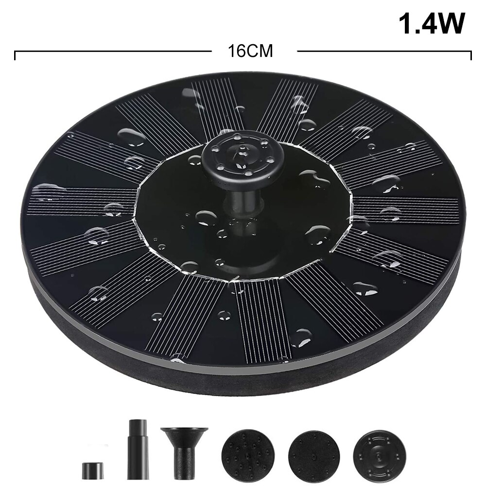 Solenergi vann fontene pumpe utendørs flytende sol fugl dårlig vann panel pumper sett til hage demning basseng vann fontenen: 16cm