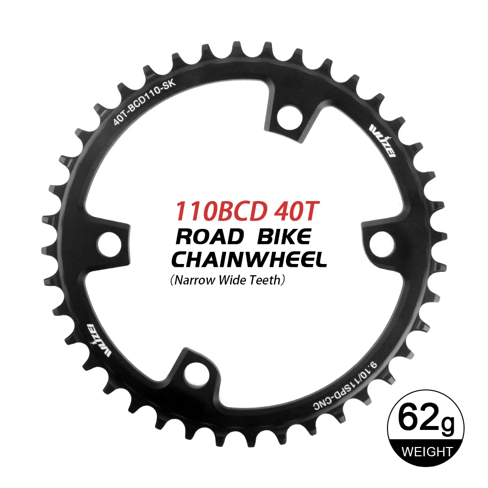 110 plato de bicicleta de carretera bcd para Shimano 105 platos r7000 r8000 r7100 r8100 r9200 4700 5800 6800 dura ace 110bcd rueda de cadena: Rojo
