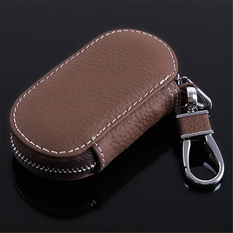 PU Leather Car Key Wallets Men Key Holder Housekeeper Keys Organizer Women Keychain Covers Zipper Key Case Bag Pouch Purse: 779623