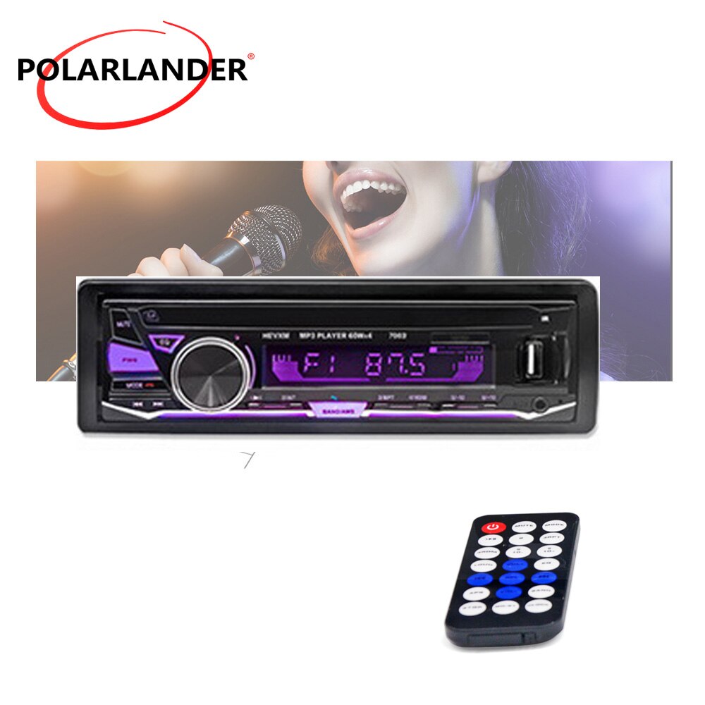 1 Din Bluetooth 12V Car MP3 Player Radio Cassette Recorder 7003 In-dash Car Auto magnitol Radio Stereo Audio Player