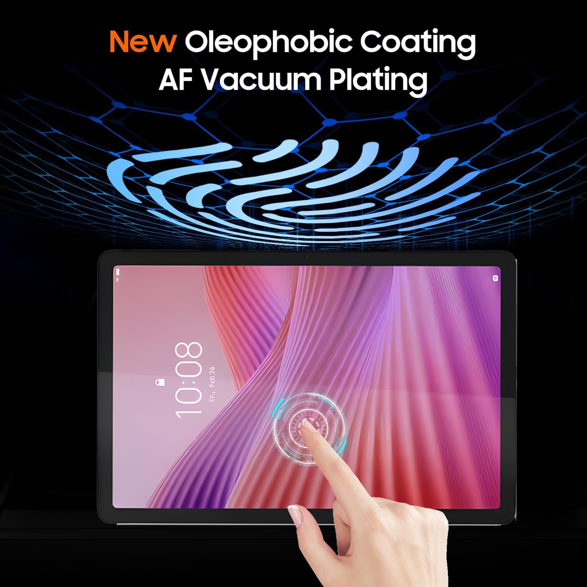 Displayschutzfolie für Lenovo Tab 10,1 Zoll (2025) TB311FU / TB311XU, gehärtetes Glas, blasenfrei, HD-Schutzfolie mit hoher Reaktion