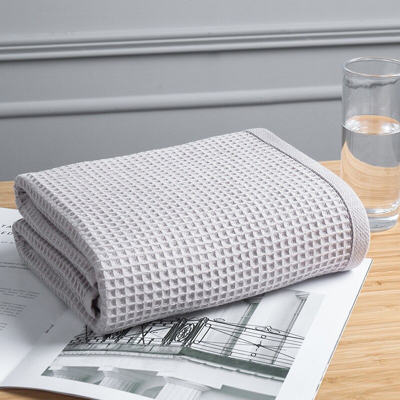 4pcs Cotton Waffle Hand Towels For Adults Plain Washcloth Face Care Bathroom Cotton Waffle Towel Bathtowel: Grey