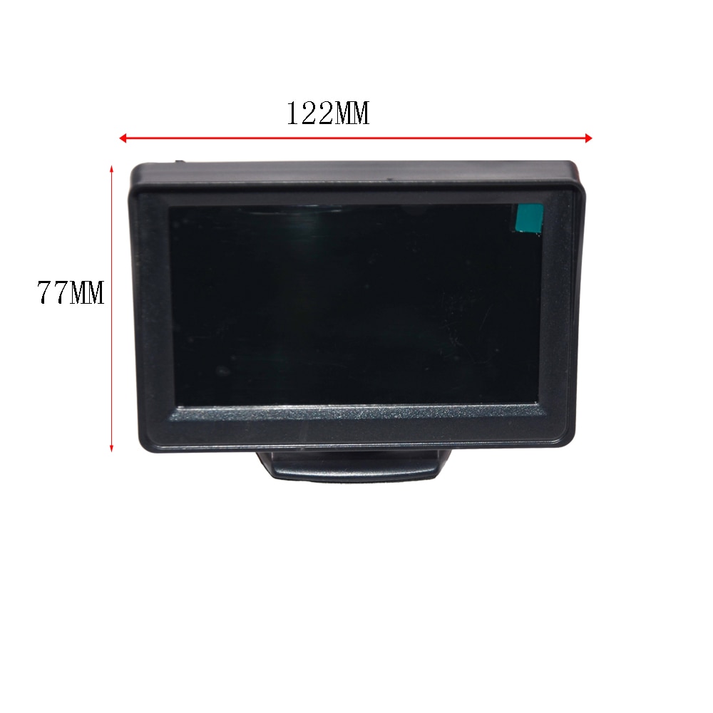 Car Monitor 4.3 inch TFT LCD Car Rear View Camera Metal body Car Rearview Camera Monitor Mini Car Parking Reverse Backup Camera