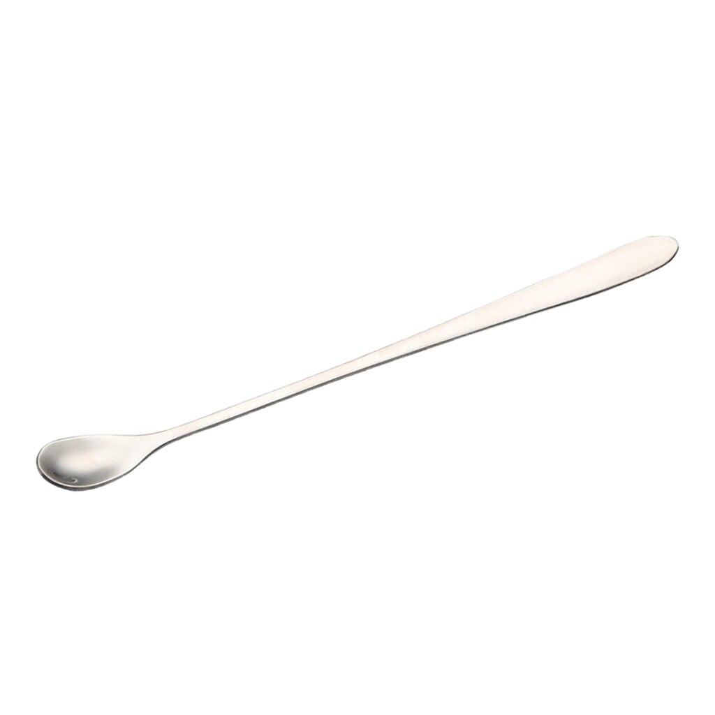 Stainless Steel Stirring Spoon Long Handle Dessert Cold Drink Tea Spoon 22cm